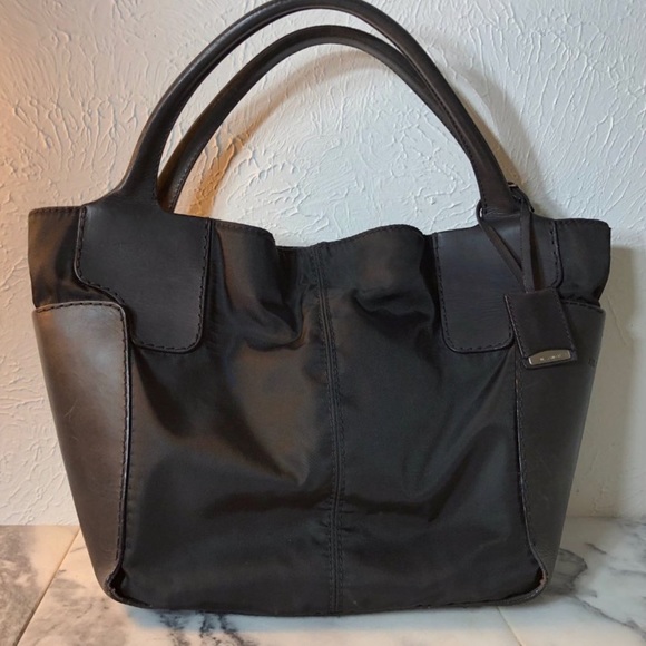 Authentic JIL SANDER (Original) Made in Italy | Mixed-Material Tote Black - Picture 2 of 16
